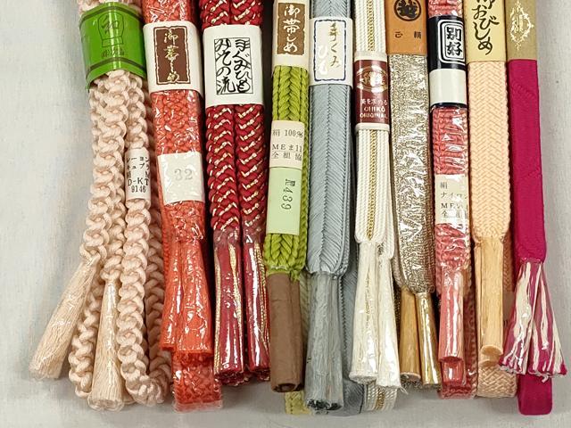 平和屋着物●和装小物　帯締め10本セット　高麗組　大和組　礼装用　金銀糸　三越扱い　逸品　未使用　CABK5005qe