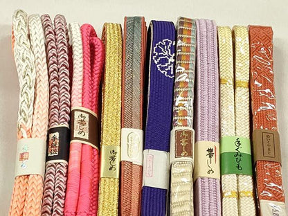 平和屋着物●和装小物　帯締め10本セット　礼装用　高麗組　大和組　鴨川組　めいくやまと　金銀糸　逸品　未使用　CABK5066qe