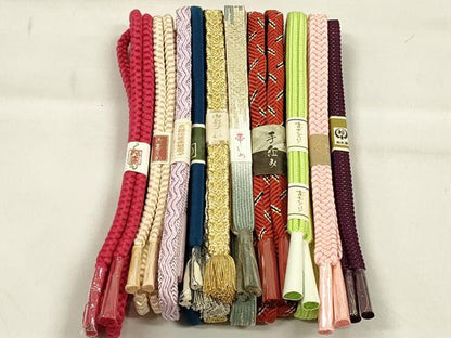 平和屋着物●和装小物　帯締め10本セット　礼装用　高麗組　笹浪組　大和組　金銀糸　高島屋扱い　逸品　未使用　CABK5073qe