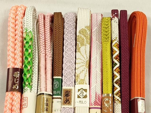 平和屋着物●和装小物　帯締め10本セット　礼装用　高麗組　鴨川組　金糸　伊勢丹扱い　逸品　未使用　CABK5078qe