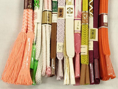 平和屋着物●和装小物　帯締め10本セット　礼装用　高麗組　鴨川組　金糸　伊勢丹扱い　逸品　未使用　CABK5078qe
