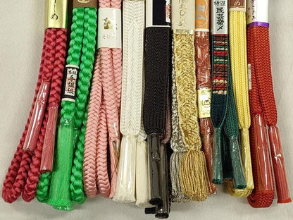 平和屋着物●和装小物　帯締め10本セット　礼装用　高麗組　奈良組　金銀糸　逸品　未使用　CABK5080qe