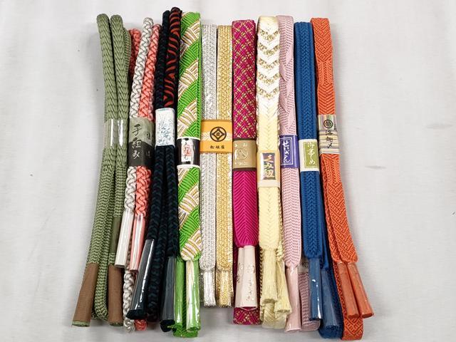 平和屋着物●和装小物　帯締め10本セット　礼装用　笹浪組　大和組　金銀糸　三越扱い　松坂屋扱い　逸品　未使用　CABK5083qe