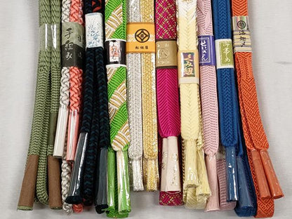 平和屋着物●和装小物　帯締め10本セット　礼装用　笹浪組　大和組　金銀糸　三越扱い　松坂屋扱い　逸品　未使用　CABK5083qe