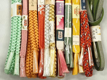 平和屋着物●和装小物　帯締め10本セット　礼装用　高麗組　平源氏組　金銀糸　逸品　未使用　CABK5104qe