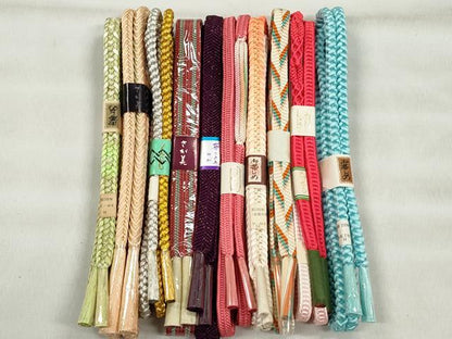 平和屋着物●和装小物　帯締め10本セット　礼装用　御岳組　笹浪組　奈良組　金銀糸　さが美扱い　逸品　未使用　CABK5109qe