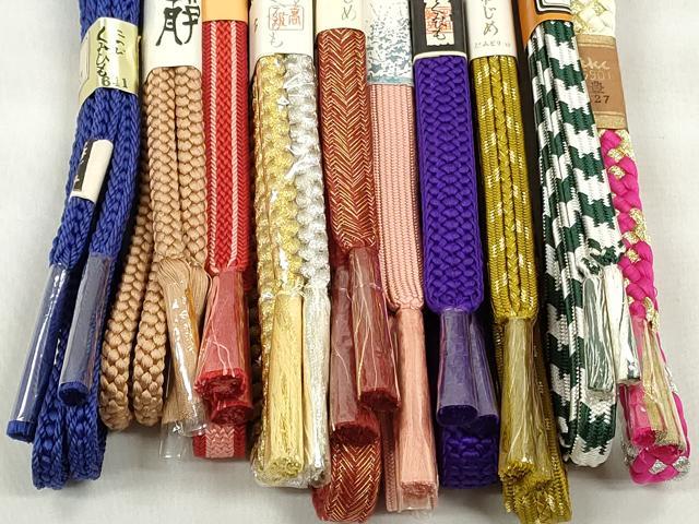 平和屋着物●和装小物　帯締め10本セット　礼装用　高麗組　大和組　金銀糸　逸品　未使用　CABK5118qe
