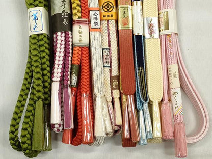 平和屋着物●和装小物　帯締め10本セット　西陣　礼装用　高麗組　金銀糸　松坂屋扱い　逸品　未使用　CABK5124qe