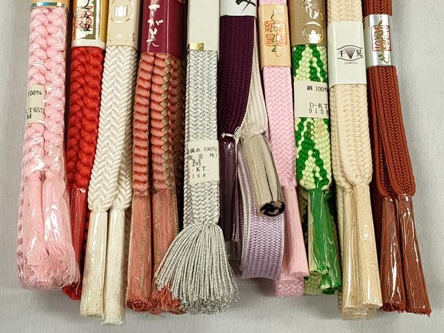 平和屋着物●和装小物　帯締め10本セット　礼装用　高麗組　金銀糸　さが美扱い　逸品　未使用　CABK5133qe