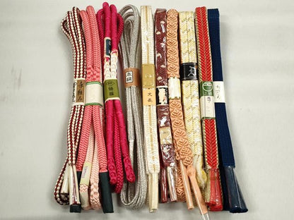平和屋着物●和装小物　帯締め10本セット　礼装用　唐組　鴨川組　金銀糸　逸品　未使用　CABK5136qe