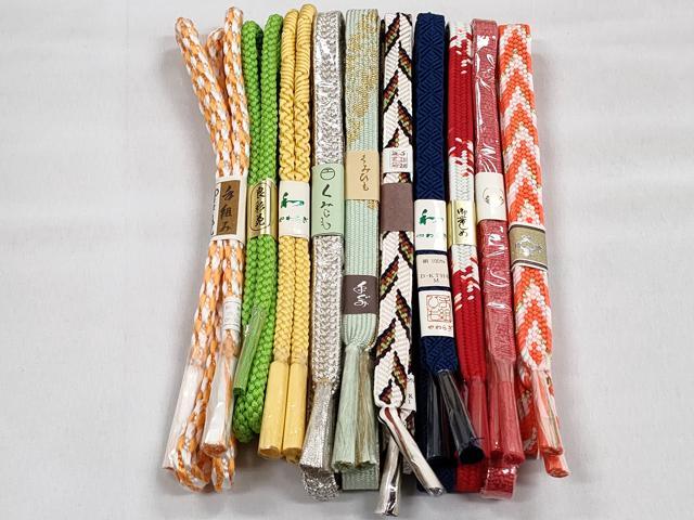 平和屋着物●和装小物　帯締め10本セット　高麗組　笹浪組　鴨川組　礼装用　金銀糸　逸品　未使用　CABK5145qe