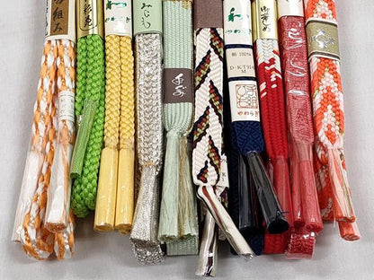 平和屋着物●和装小物　帯締め10本セット　高麗組　笹浪組　鴨川組　礼装用　金銀糸　逸品　未使用　CABK5145qe