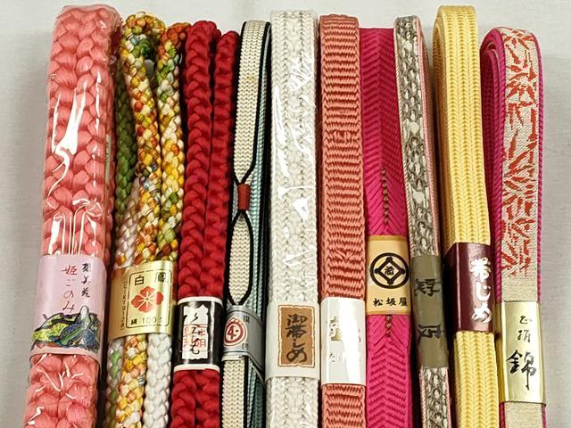 平和屋着物●和装小物　帯締め10本セット　笹浪組　平源氏組　礼装用　金銀糸　松坂屋扱い　逸品　未使用　CABK5160qe