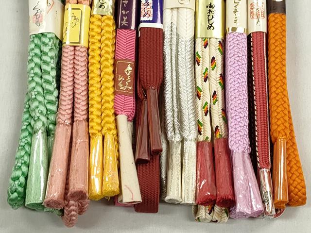 平和屋着物●和装小物　帯締め10本セット　高麗組　笹浪組　大和組　礼装用　金銀糸　逸品　未使用　CABK5189qe