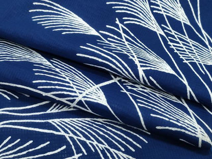 平和屋着物∴夏物　浴衣　綿紅梅　芒　ススキ　綿　逸品　CABK5204ng