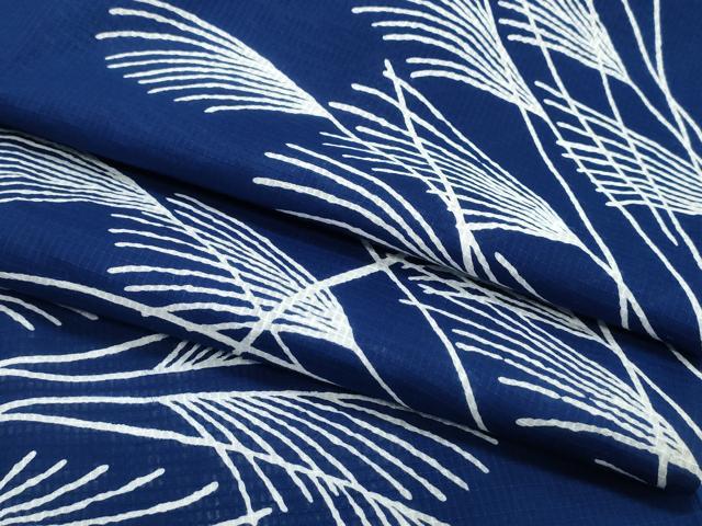 平和屋着物∴夏物　浴衣　綿紅梅　芒　ススキ　綿　逸品　CABK5204ng