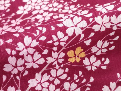 平和屋着物∴夏物　松田聖子　SEIKOMATSUDA　浴衣　枝桜　日本製　綿　逸品　CABK5209ng