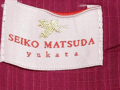 平和屋着物∴夏物　松田聖子　SEIKOMATSUDA　浴衣　枝桜　日本製　綿　逸品　CABK5209ng