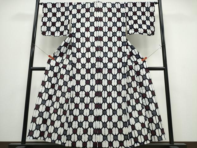 平和屋着物∴夏物　浴衣　有松鳴海絞り　天井文　綿　逸品　CABK5230ng