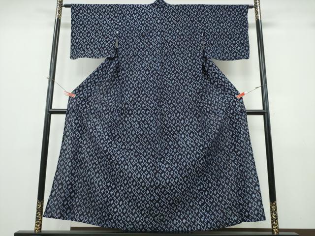 平和屋着物∴夏物　浴衣　有松鳴海絞り　菱吉祥文　綿　逸品　CABK5255ng
