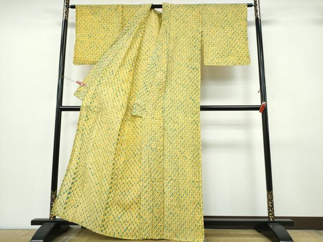 平和屋着物∴夏物　浴衣　有松鳴海絞り　蜘蛛絞り　綿　逸品　CABK5264ng