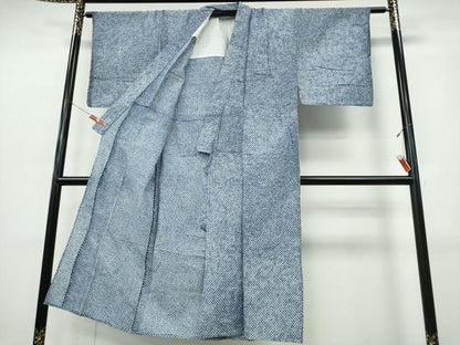 平和屋着物∴夏物　男性　浴衣　有松鳴海絞り　三浦絞り　綿　逸品　CABK5274ng