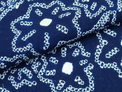 平和屋着物∴夏物　浴衣　有松鳴海絞り　舞花尽くし　綿　逸品　CABK5281ng