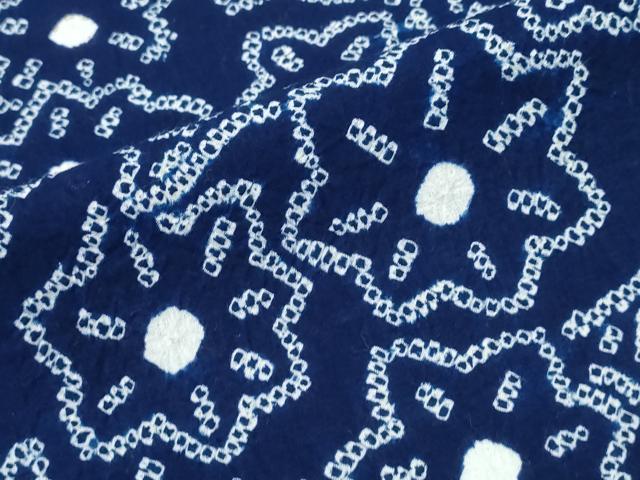 平和屋着物∴夏物　浴衣　有松鳴海絞り　舞花尽くし　綿　逸品　CABK5281ng