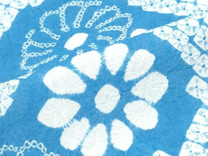 平和屋着物∴夏物　浴衣　有松鳴海絞り　舞菊文　綿　逸品　CABK5289ng