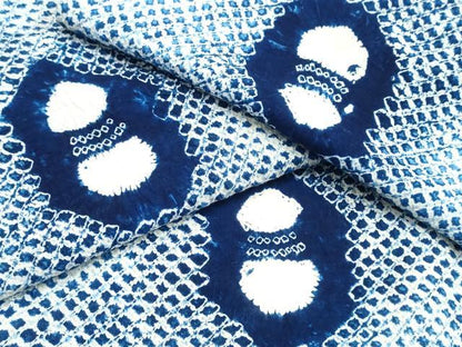 平和屋着物∴夏物　浴衣　有松鳴海絞り　瓢箪　綿　逸品　CABK5291ng