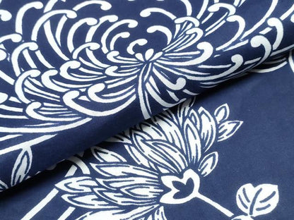 平和屋着物∴夏物　浴衣　注染　手縫い　乱菊　綿　逸品　CABK5302ng
