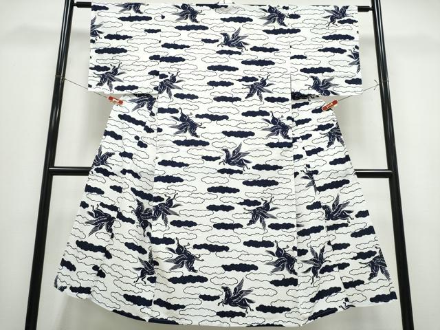 平和屋着物∴夏物　男性　浴衣　注染　馬　綿　逸品　CABK5309ng