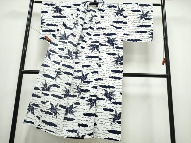 平和屋着物∴夏物　男性　浴衣　注染　馬　綿　逸品　CABK5309ng