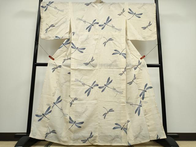 平和屋着物∴夏物　浴衣　夢工房　蜻蛉　綿　逸品　CABK5315ng