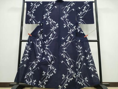 平和屋着物∴夏物　浴衣　注染　手縫い　瓢箪　綿　逸品　CABK5317ng