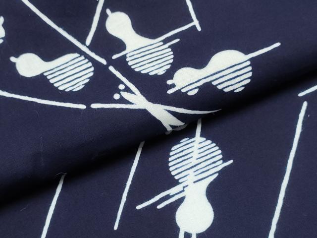 平和屋着物∴夏物　浴衣　注染　手縫い　瓢箪　綿　逸品　CABK5317ng