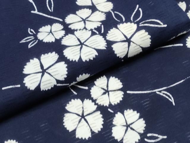 平和屋着物∴夏物　浴衣　綿絽　撫子　綿　逸品　CABK5319ng