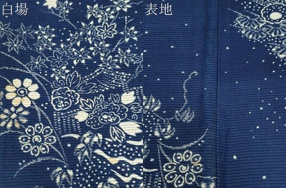 平和屋着物∴夏物　浴衣　綿絽　御所解花文　綿　逸品　CABK5320ng