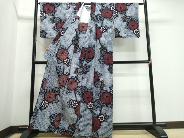 平和屋着物∴夏物　浴衣　有松鳴海絞り　綿　逸品　未使用　CABK5326ng