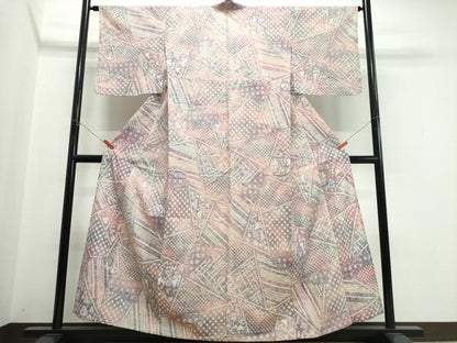 平和屋着物∴夏物　浴衣　有松鳴海絞り　切嵌吉祥文　綿　逸品　CABK5337ng