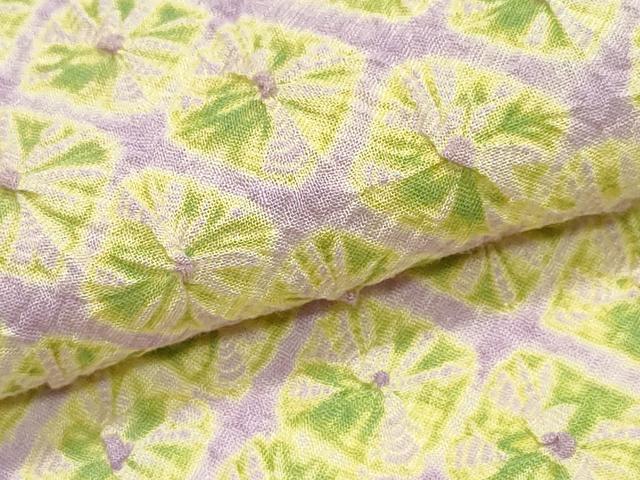 平和屋着物∴夏物　浴衣　有松鳴海絞り　蜘蛛絞り　綿　逸品　CABK5345ng