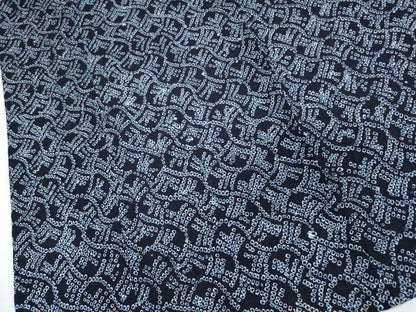 平和屋着物∴夏物　浴衣　有松鳴海絞り　幾何学文様　綿　逸品　CABK5348ng