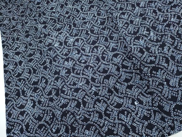平和屋着物∴夏物　浴衣　有松鳴海絞り　幾何学文様　綿　逸品　CABK5348ng