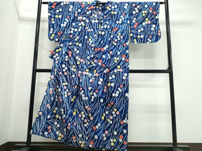 平和屋着物∴夏物　浴衣　有松鳴海絞り　草花尽くし　綿　逸品　CABK5349ng