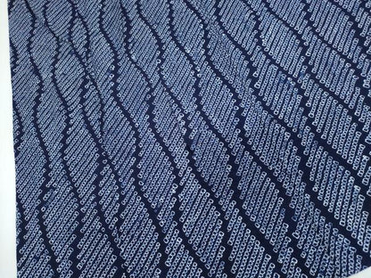 平和屋着物∴夏物　浴衣　有松鳴海絞り　立涌文様　綿　逸品　CABK5356ng