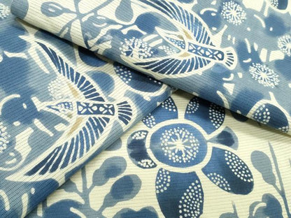 平和屋着物∴夏物　浴衣　綿絽　飛鳥枝花文　逸品　未使用　CABK5371ng
