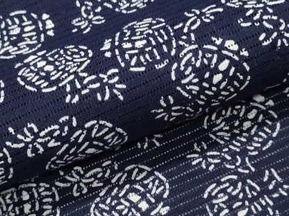 平和屋着物∴夏物　浴衣　綿絽　小槌文　綿　逸品　CABK5372ng