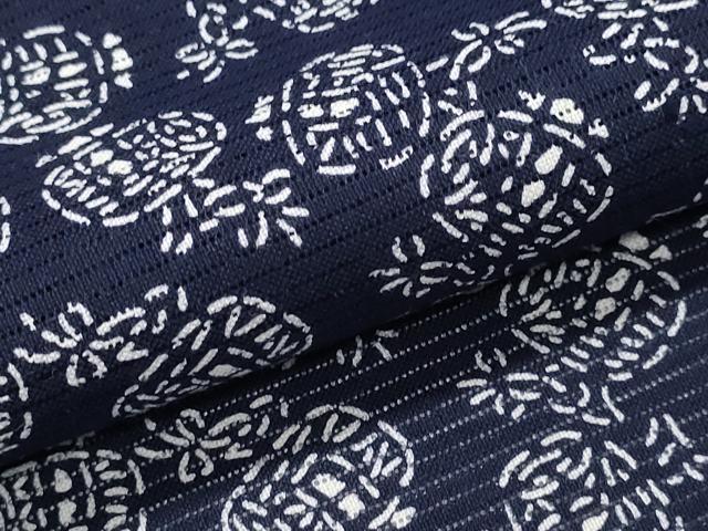 平和屋着物∴夏物　浴衣　綿絽　小槌文　綿　逸品　CABK5372ng
