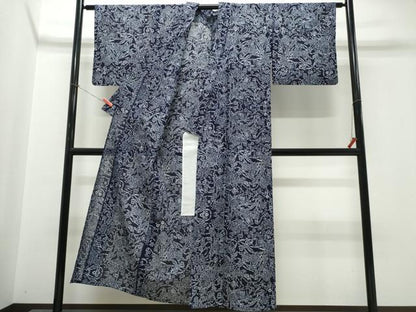 平和屋着物∴夏物　浴衣　綿絽　草花尽くし　綿　逸品　CABK5374ng