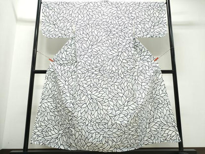 平和屋着物∴夏物　浴衣　綿絽　草木文　綿　逸品　CABK5376ng